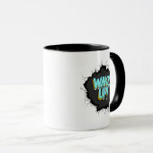 朝ではない人のモーグおもしろいモーニングギフトTシャツ マグカップ (正面右)