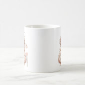 朝ではない人 – コーヒーマグを持つ生意気な女の子 コーヒーマグカップ (中央)