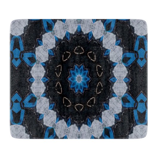 朝と夜の青 カッティングボード (正面)