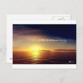 朝になって私の魂があなたを待ち望む ポストカード (正面/裏面)