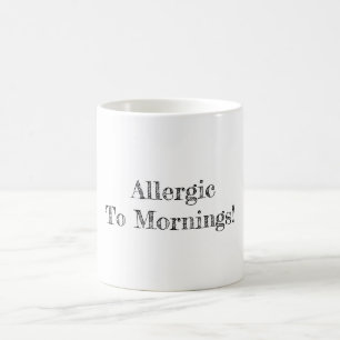 朝にアレルギー コーヒーマグカップ