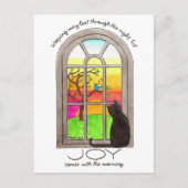 朝に喜びが来る - 希望のメッセージ ポストカード (正面)