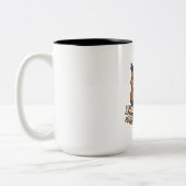朝に弱いコーヒーマグ | 夜のふくろうではありません ツートーンマグカップ (左)
