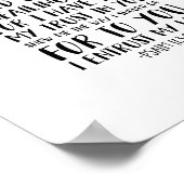 朝に言わせてくれ、詩篇143:8 ポスター (角)