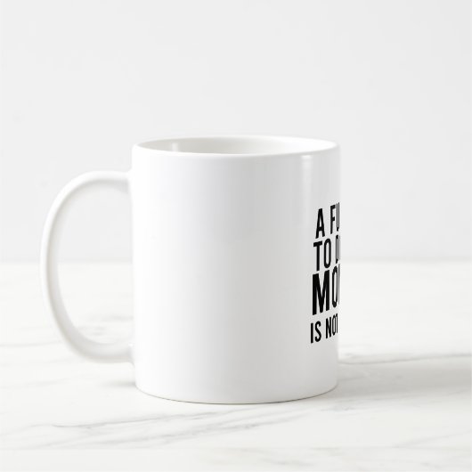 朝のおもしろいは私に話しかけない コーヒーマグカップ (左)