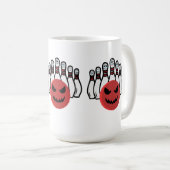 朝のおもしろいボーリング コーヒーマグカップ (正面右)