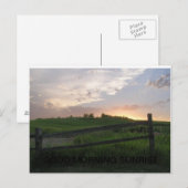 朝のお日の出 ポストカード (正面/裏面)