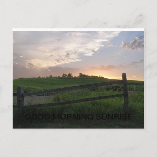 朝のお日の出 ポストカード (正面)