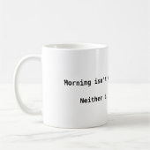 朝のないよい時間マグ コーヒーマグカップ (左)