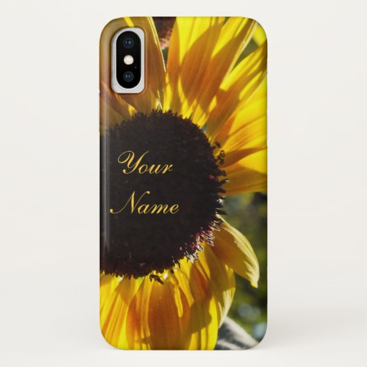 朝のひまわり*カスタマイズ可能 Case-Mate iPhoneケース (裏面)