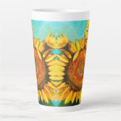 朝のひまわり カフェラテマグ (正面)