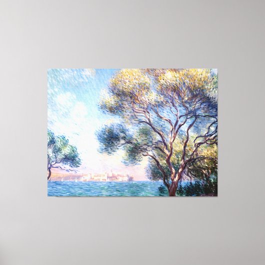 朝のアンティーブ キャンバスプリント (正面)