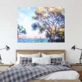 朝のアンティーブ キャンバスプリント (インサイチュ (寝室))
