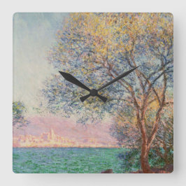 朝のアンティーブ スクエア壁時計