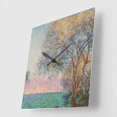 朝のアンティーブ スクエア壁時計 (傾斜)