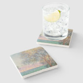 朝のアンティーブ ストーンコースター (横)