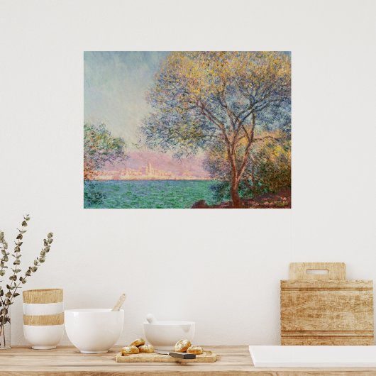 朝のアンティーブ ポスター (キッチン)