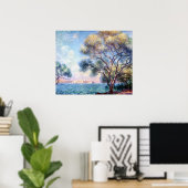 朝のアンティーブ ポスター (ホームオフィス)