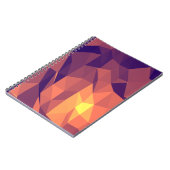 朝のカフェイン: 紫色及び黄色の螺線形ノート ノートブック (左側)