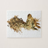 朝のキリン ジグソーパズル (横)