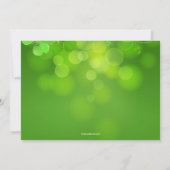 朝のクローバーのセントパトリックの日の招待状 招待状 (裏面)