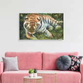 朝のグルーミング キャンバスプリント (インサイチュ (リビング))