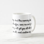 朝のコーヒーのための短い詩のマグ コーヒーマグカップ (正面右)