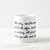 朝のコーヒーのための短い詩のマグ コーヒーマグカップ (中央)