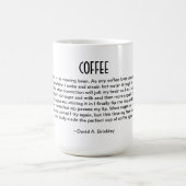 朝のコーヒーのための詩 コーヒーマグカップ (中央)