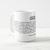 朝のコーヒーのための詩 コーヒーマグカップ (正面左)