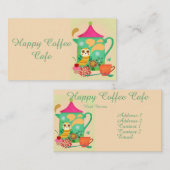 朝のコーヒーフクロウ 名刺 (正面/裏面)