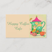 朝のコーヒーフクロウ 名刺 (正面)