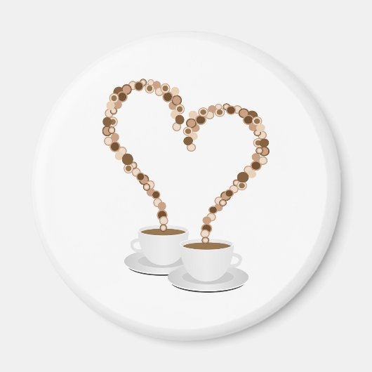 朝のコーヒーマグネット マグネット (正面)