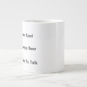 朝のコーヒーユーモアのレベル ジャンボコーヒーマグカップ (正面)