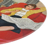 朝のコーヒー休憩 カッティングボード (角)