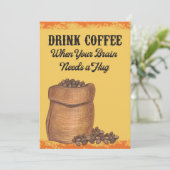 朝のコーヒー好きのコーヒー 招待状 (スタンド正面)