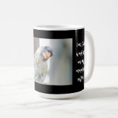 朝のコーヒー頑張って！おもしろい（鳥）ショウジョウコウカンチョウ コーヒーマグカップ (正面右)