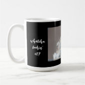 朝のコーヒー頑張って！おもしろい（鳥）ショウジョウコウカンチョウ コーヒーマグカップ (左)