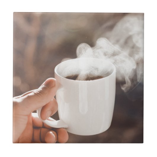 朝のコーヒー タイル (正面)