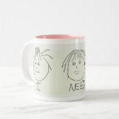 朝のコーヒー ツートーンマグカップ (正面左)