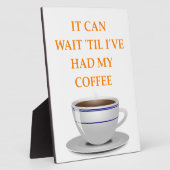 朝のコーヒー フォトプラーク (側面)