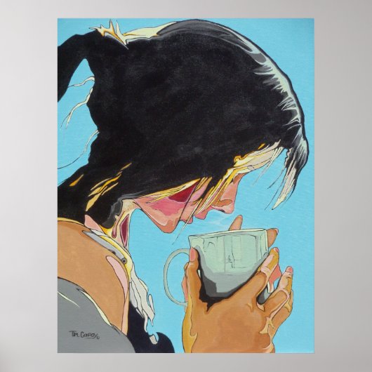 朝のコーヒー ポスター (正面)