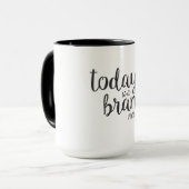 朝のコーヒー・マグは、今日真新しい日です マグカップ (正面左)