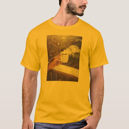 朝のコーヒー Tシャツ (正面)