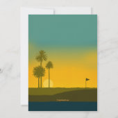 朝のゴルファー招待状 招待状 (裏面)