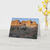 朝のトンネルアーチ カード (黄色い花)