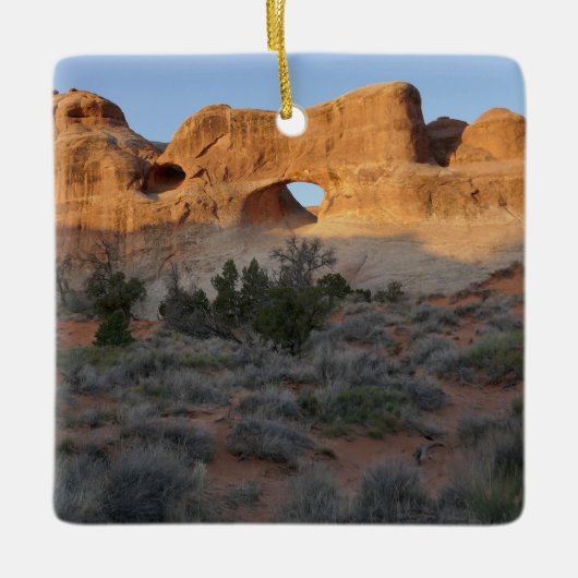 朝のトンネルアーチ セラミックオーナメント (正面)