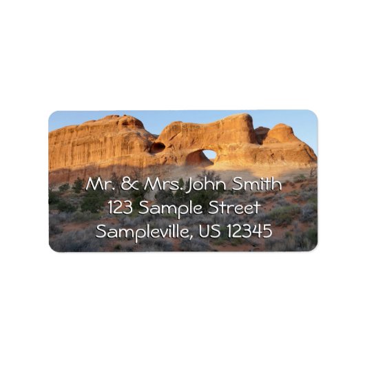 朝のトンネルアーチ ラベル (正面)