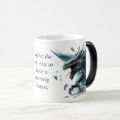 「朝のドラゴンを飼う」魔法がマグカップを明かす モーフィングマグカップ (正面右)