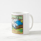 朝のニンニクの息を吐きおもしろい出す漫画のギフト コーヒーマグカップ (正面右)